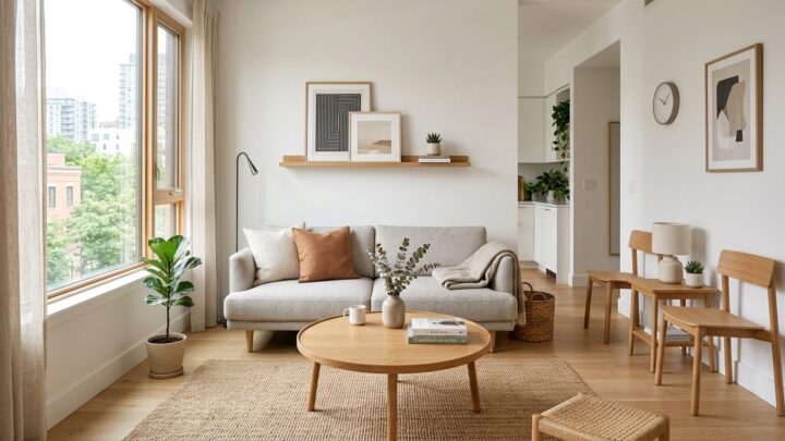 Sådan inddretter du et lille stue efter moderne design principper
