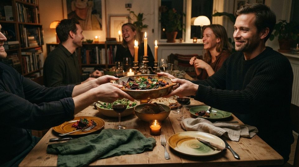 Illustration til guiden: Middagsselskab menu: sådan planlægger du en menu, du selv kan nå
